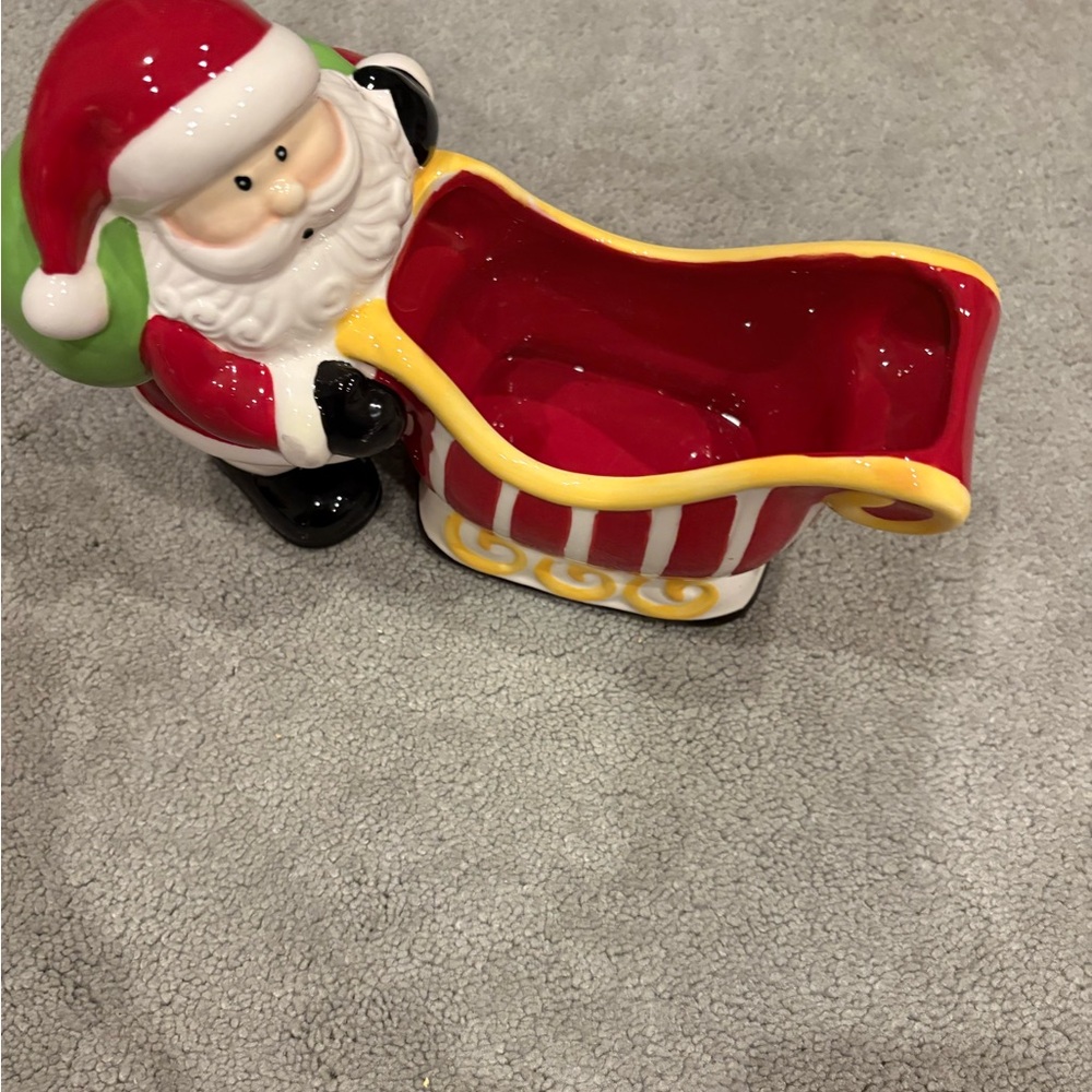 Festive Santa Sleigh Holiday Decor